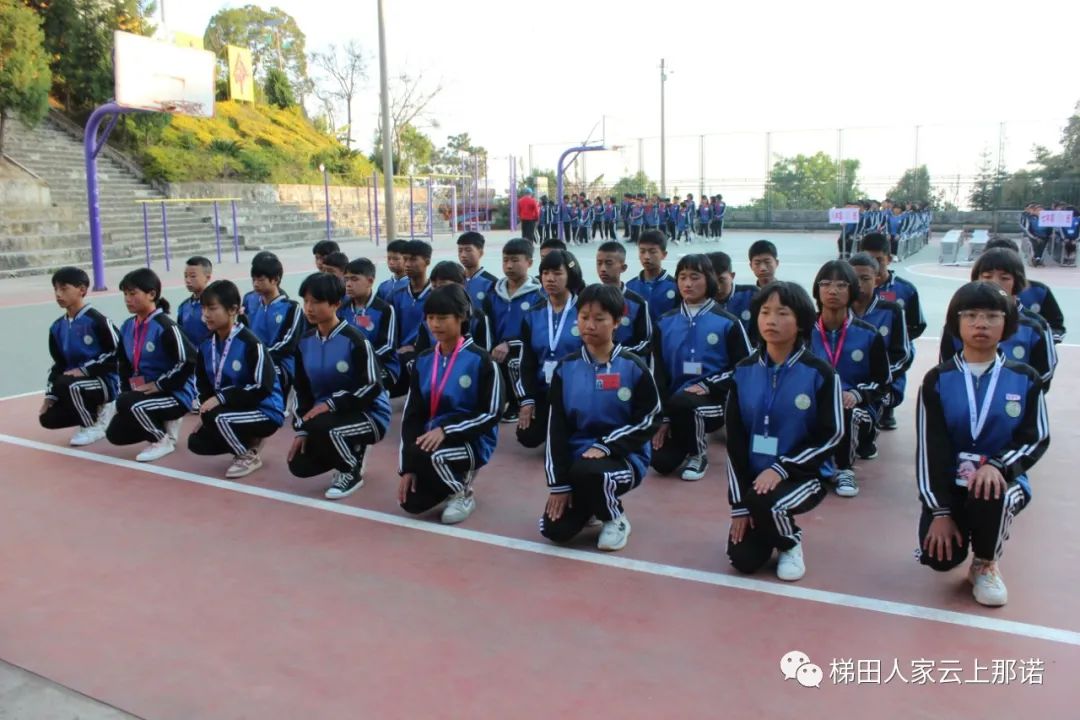 好习惯我养成元江县那诺中学进行养成教育训练